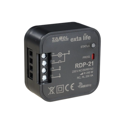 RADIOWY ŚCIEMNIACZ OŚWIETLENIA DWUKIERUNKOWY TYP: RDP-21