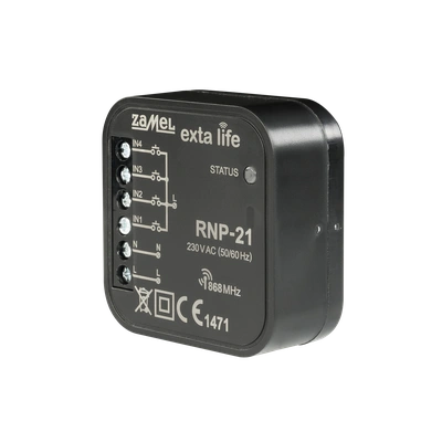 RADIOWY NADAJNIK DOPUSZKOWY 4-KANAŁOWY 230V  TYP: RNP-21