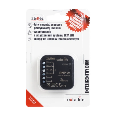 RADIOWY NADAJNIK DOPUSZKOWY 4-KANAŁOWY 230V  TYP: RNP-21