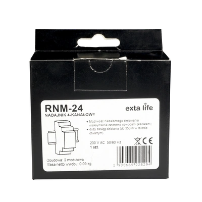 RADIOWY NADAJNIK MODUŁOWY 4-KANAŁOWY  TYP: RNM-24
