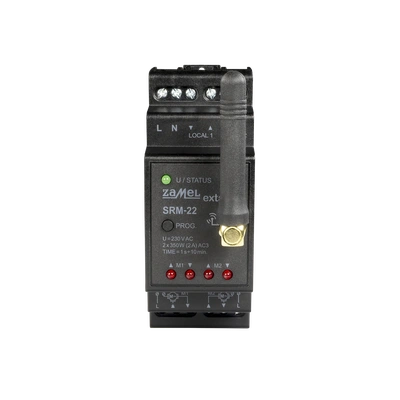 RADIOWY STEROWNIK ROLET MODUŁOWY - PODWÓJNY  TYP: SRM-22