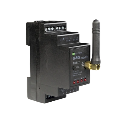 RADIOWY STEROWNIK ROLET MODUŁOWY - PODWÓJNY  TYP: SRM-22