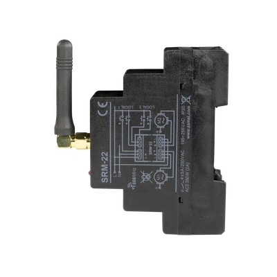 RADIOWY STEROWNIK ROLET MODUŁOWY - PODWÓJNY  TYP: SRM-22