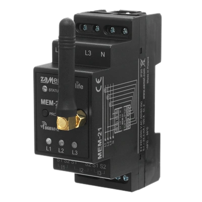 MONITOR ENERGII ELEKTRYCZNEJ 3F+N   TYP: MEM-21