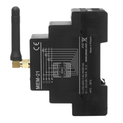 MONITOR ENERGII ELEKTRYCZNEJ 3F+N   TYP: MEM-21