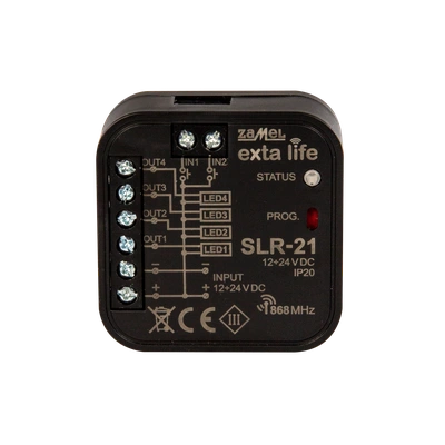 Sterownik LED 4-kanałowy 12-24VDC   TYP: SLR-21