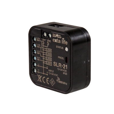 Sterownik LED 4-kanałowy 12-24VDC   TYP: SLR-21