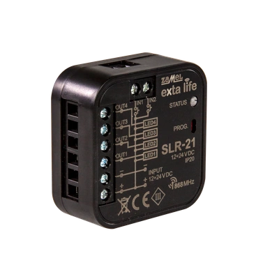 Sterownik LED 4-kanałowy 12-24VDC   TYP: SLR-21