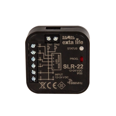 Sterownik LED RGBW 12-24VDC   TYP: SLR-22