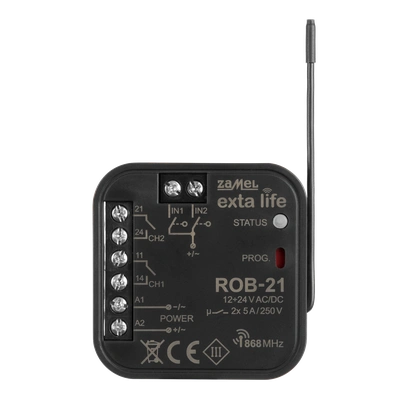 RADIOWY ODBIORNIK BRAMOWY  TYP: ROB-21/12-24V