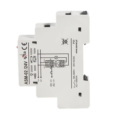 AUTOMAT SCHODOWY 24V AC/DC  TYP: ASM-02/24V