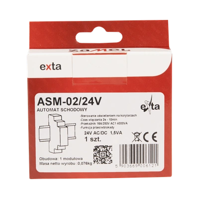 AUTOMAT SCHODOWY 24V AC/DC  TYP: ASM-02/24V