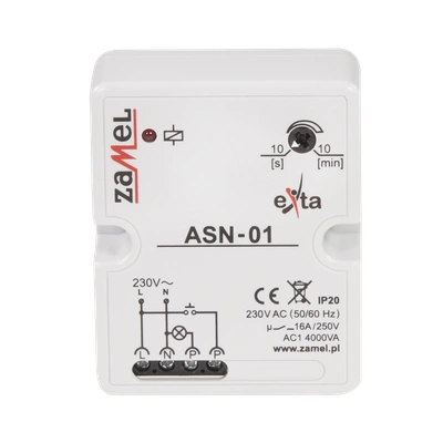 STAIRCASE TIME DELAY SWITCH 230V AC TYPE: ASN-01