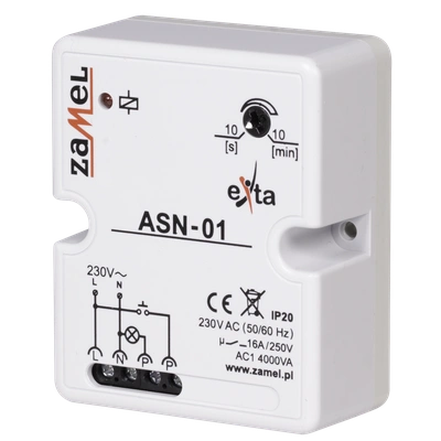 STAIRCASE TIME DELAY SWITCH 230V AC TYPE: ASN-01
