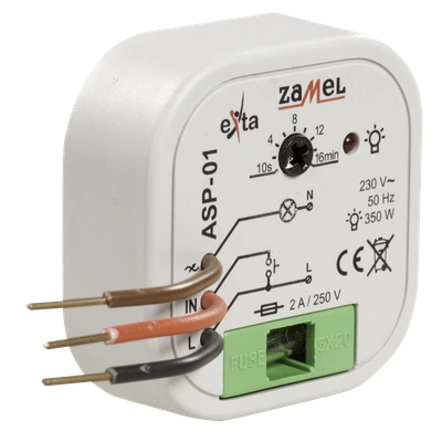 AUTOMAT SCHODOWY 230V AC 15-300W  TYP: ASP-01