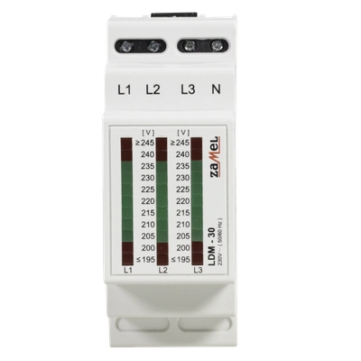 WSKAŹNIK NAPIĘCIA 3-FAZOWY 230/400V AC  TYP: LDM-30