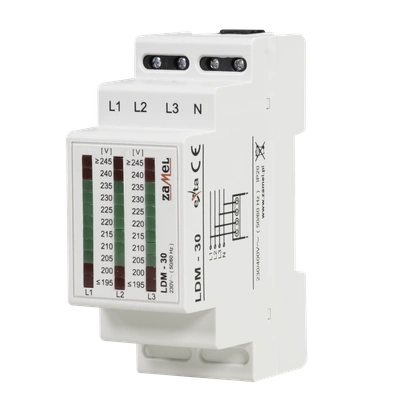 WSKAŹNIK NAPIĘCIA 3-FAZOWY 230/400V AC  TYP: LDM-30