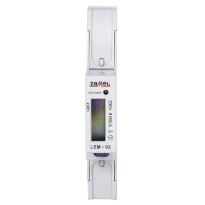 LICZNIK ENERGII ELEKTRYCZNEJ 1-FAZOWY LCD  TYP: LEM-02