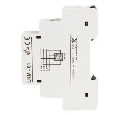 WSKAŹNIK ZASILANIA 230V/400V 3xLED CZERWONE TN  TYP: LKM-01-10