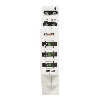 WSKAŹNIK ZASILANIA 230V/400V 3xLED ZIELONE TN  TYP: LKM-01-20