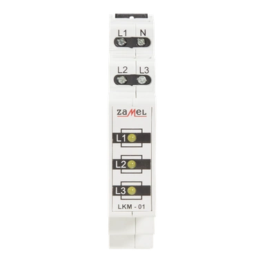 WSKAŹNIK ZASILANIA 230V/400V 3xLED ŻÓŁTE TN  TYP: LKM-01-30