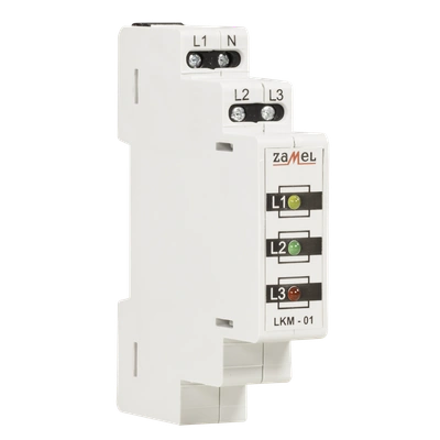 WSKAŹNIK ZASILANIA 230V/400V LED CZERWONA/ZIELONA/ŻÓŁTA TN  TYP: LKM-01-40