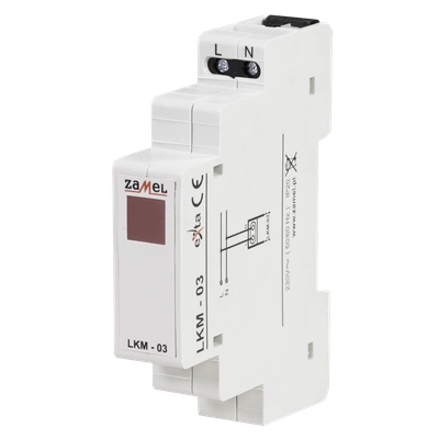 WSKAŹNIK ZASILANIA 230V LED CZERWONA  TYP: LKM-03-10