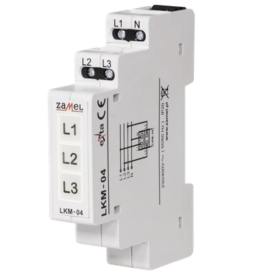 WSKAŹNIK ZASILANIA 230V/400V LED ŻÓŁTA/ZIELONA/CZERWONA TN  TYP: LKM-04-40