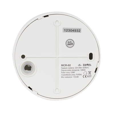 MIKROFALOWY CZUJNIK RUCHU   TYP: MCR-02