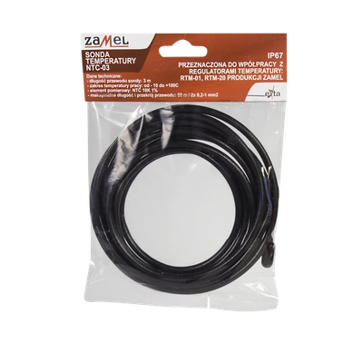 SONDA TEMPERATURY NTC PRZEWÓD 3,0M  TYP: NTC-03