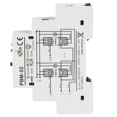 PRZEKAŹNIK BISTABILNY 230V AC  TYP: PBM-02