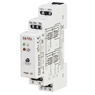 PRZEKAŹNIK BISTABILNY 24V AC/DC  TYP: PBM-02/24V