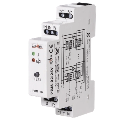 PRZEKAŹNIK BISTABILNY 24V AC/DC  TYP: PBM-02/24V