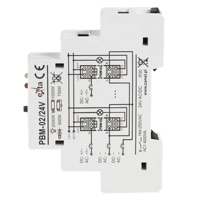 PRZEKAŹNIK BISTABILNY 24V AC/DC  TYP: PBM-02/24V