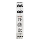 PRZEKAŹNIK BISTABILNY BEZNAPIĘCIOWY 12-230V AC/DC  TYP: PBM-04/U