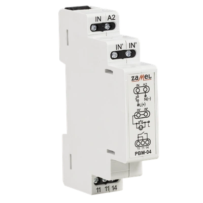 PRZEKAŹNIK BISTABILNY BEZNAPIĘCIOWY 12-230V AC/DC  TYP: PBM-04/U