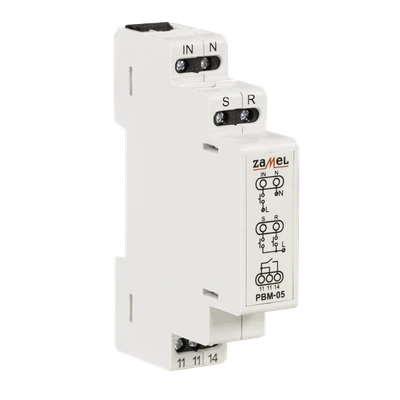 PRZEKAŹNIK BISTABILNY BEZNAPIĘCIOWY 230V AC  TYP: PBM-05