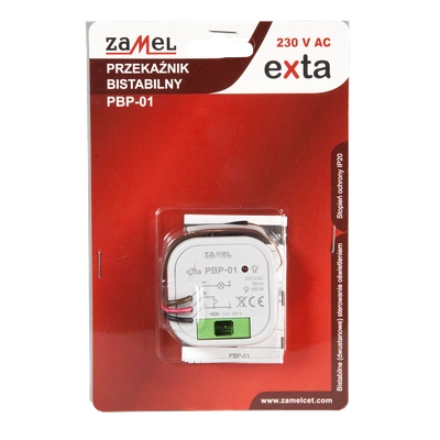 PRZEKAŹNIK BISTABILNY DOPUSZKOWY 230V AC  TYP: PBP-01