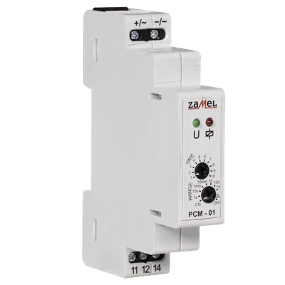 PRZEKAŹNIK CZASOWY 24V AC/DC  TYP: PCM-01/24V