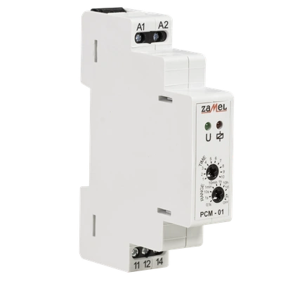 PRZEKAŹNIK CZASOWY 12-240V AC/DC  TYP: PCM-01/U