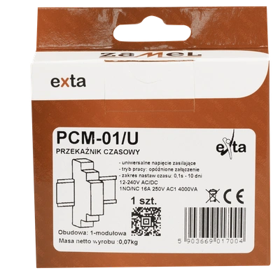PRZEKAŹNIK CZASOWY 12-240V AC/DC  TYP: PCM-01/U