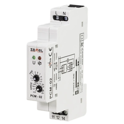 PRZEKAŹNIK CZASOWY 230V AC  TYP: PCM-02