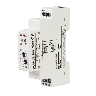 PRZEKAŹNIK CZASOWY 24V AC/DC  TYP: PCM-02/24V