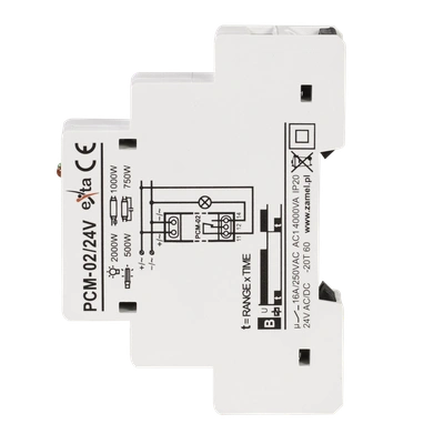 PRZEKAŹNIK CZASOWY 24V AC/DC  TYP: PCM-02/24V