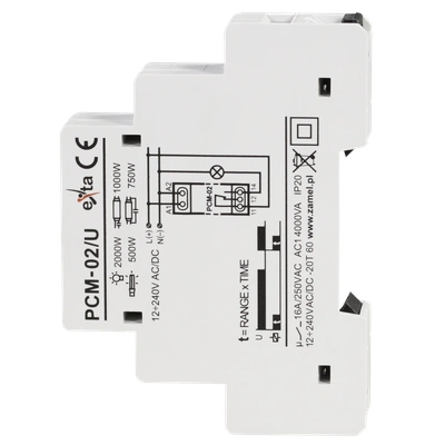 PRZEKAŹNIK CZASOWY 12-240V AC/DC  TYP: PCM-02/U
