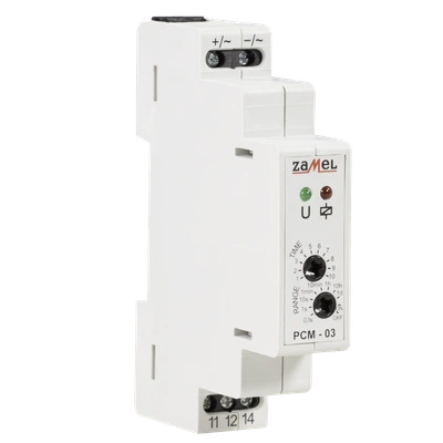 PRZEKAŹNIK CZASOWY 24V AC/DC  TYP: PCM-03/24V