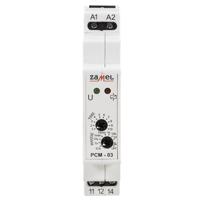 PRZEKAŹNIK CZASOWY 12-240V AC/DC  TYP: PCM-03/U