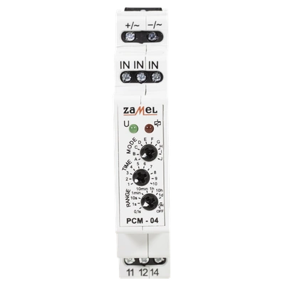 PRZEKAŹNIK CZASOWY 24V AC/DC  TYP: PCM-04/24V