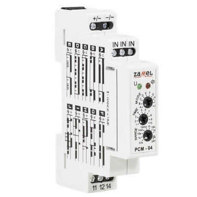 PRZEKAŹNIK CZASOWY 24V AC/DC  TYP: PCM-04/24V