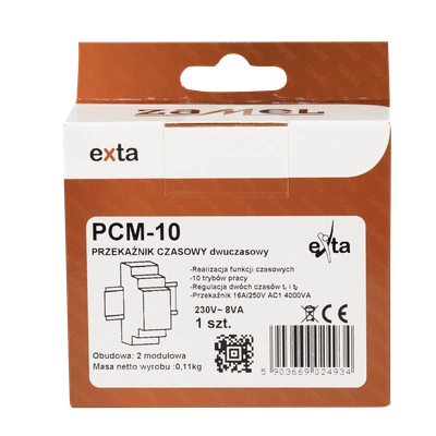 PRZEKAŹNIK CZASOWY 230V AC  TYP: PCM-10
